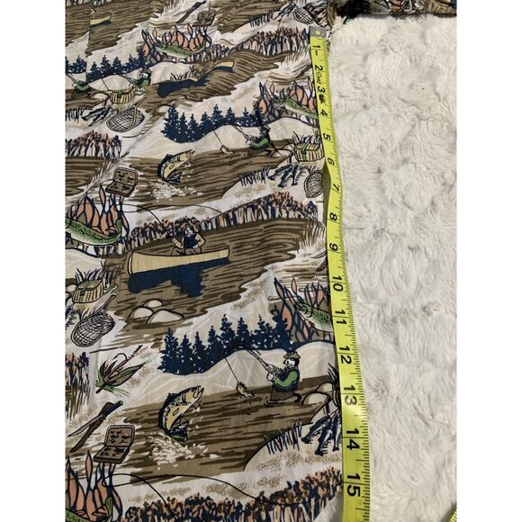 Big Dog Mens Button Down Hawaiian Shirt Medium Multicolor Short Sleeve Casual - Picture 4 of 6